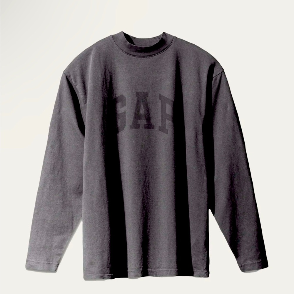 NEW! Yeezy Gap Engineered by Balenciaga Dove Long-Sleeve Tee dark grey size M